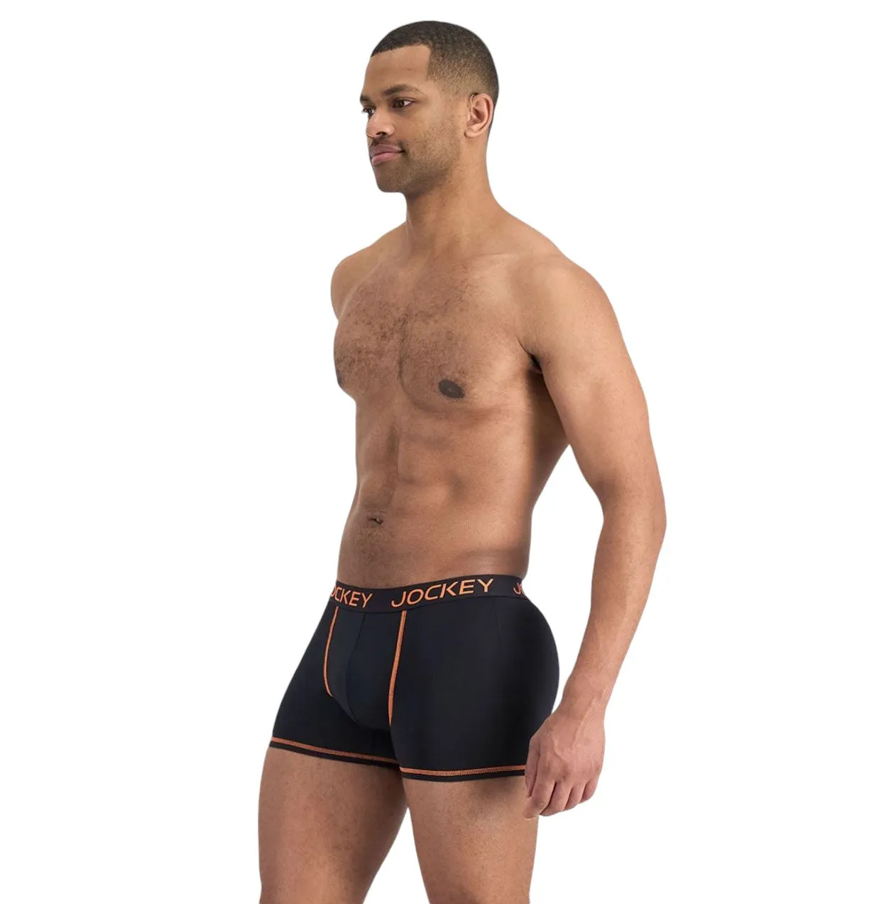 10 x Mens Jockey Performance Active Micro Trunks Black Underwear