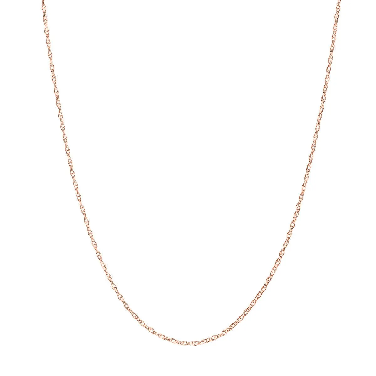 10K Gold 0.80mm Pendant Rope Chain with Spring Ring
