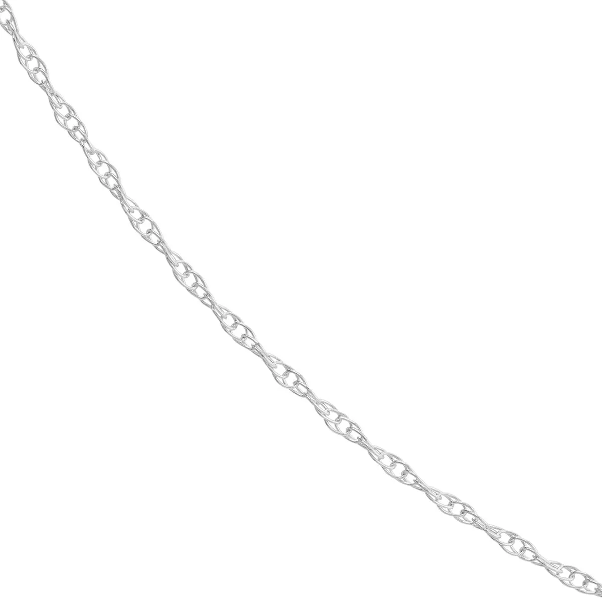 10K Gold 0.80mm Pendant Rope Chain with Spring Ring