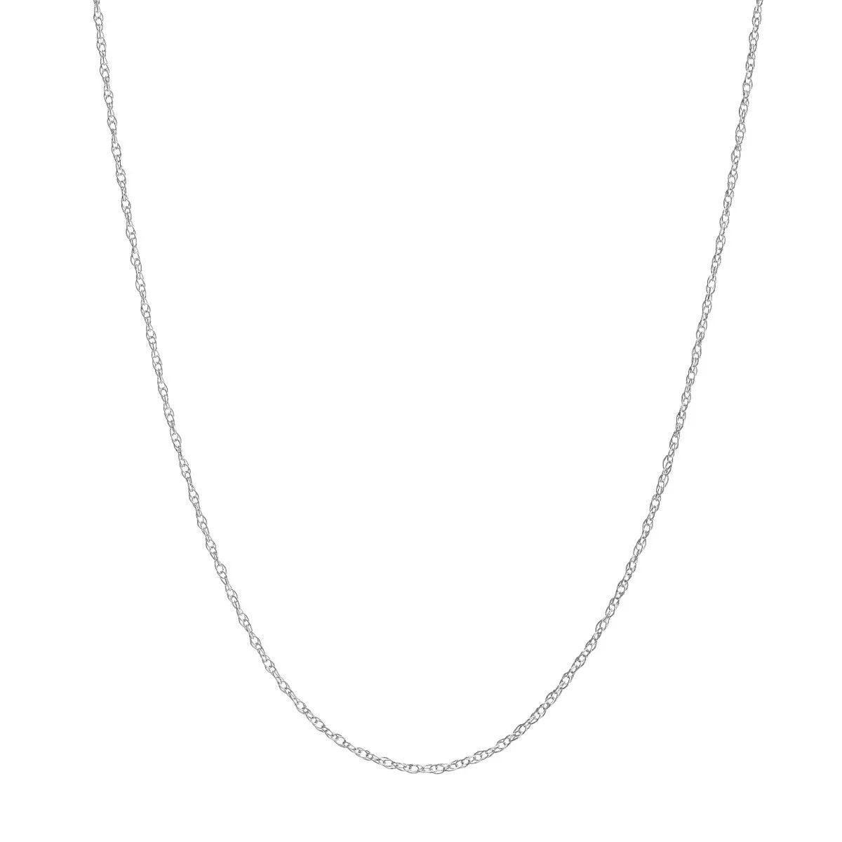 10K Gold 0.80mm Pendant Rope Chain with Spring Ring