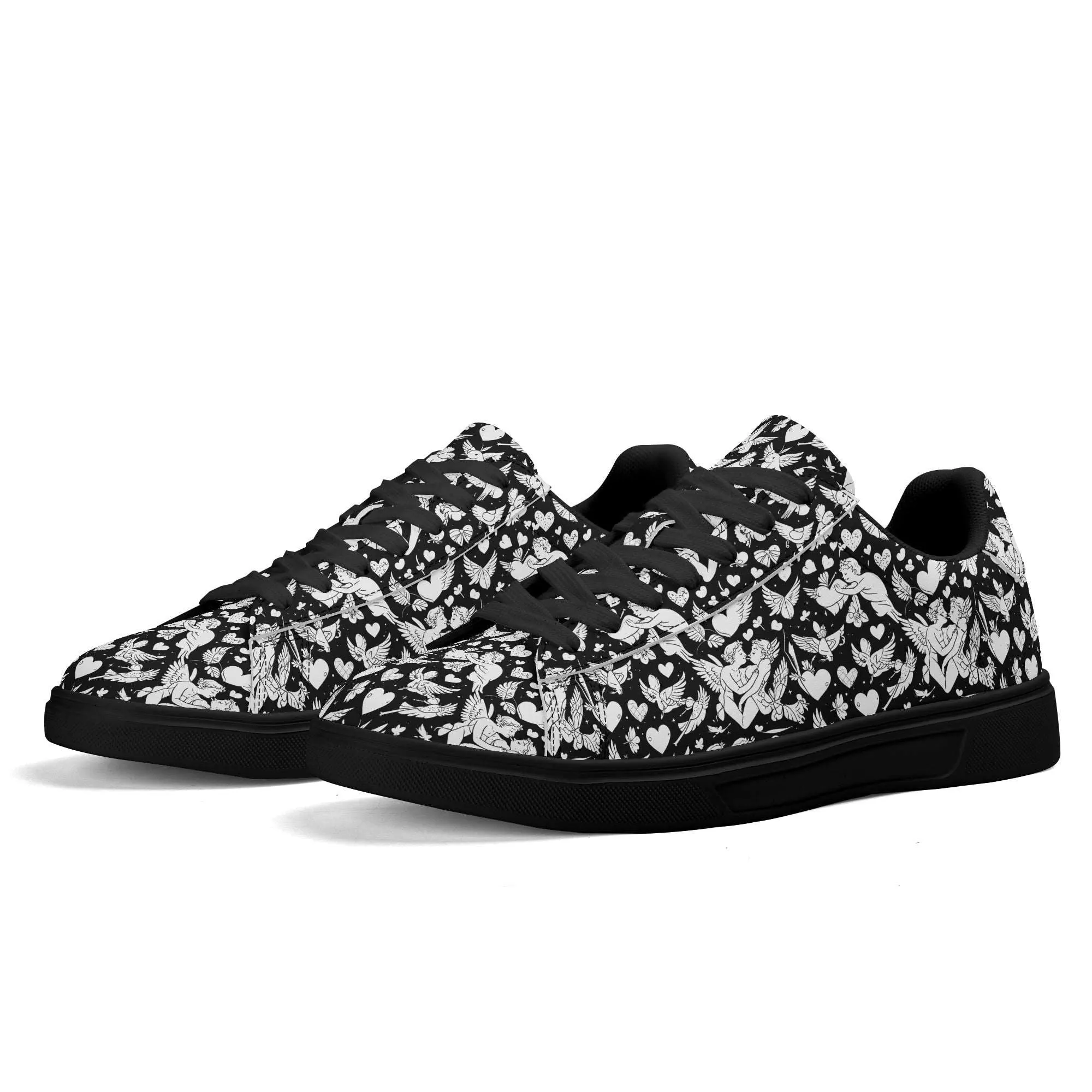Abstract Love Adult Lightweight Brand Low Top Leather Shoes