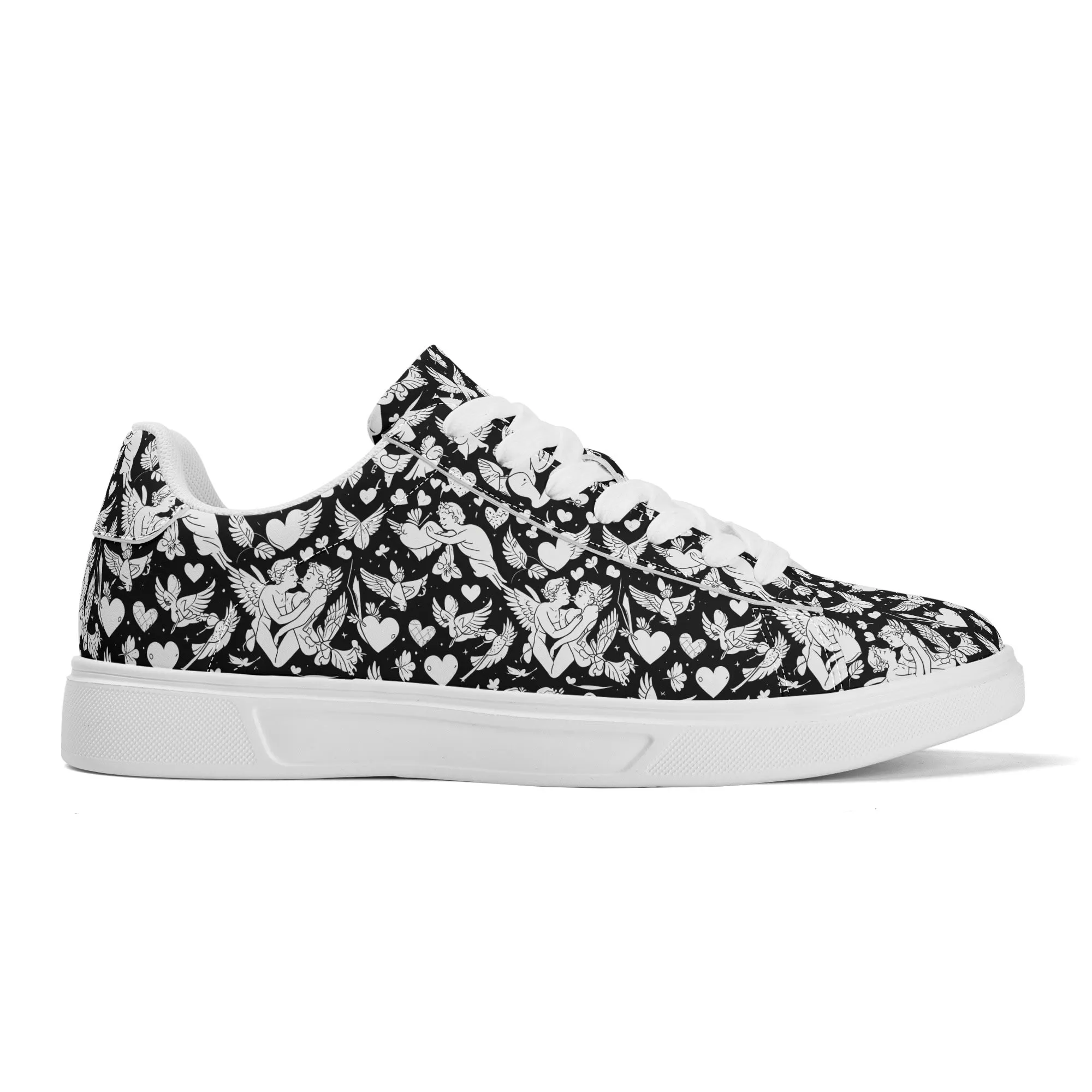 Abstract Love Adult Lightweight Brand Low Top Leather Shoes