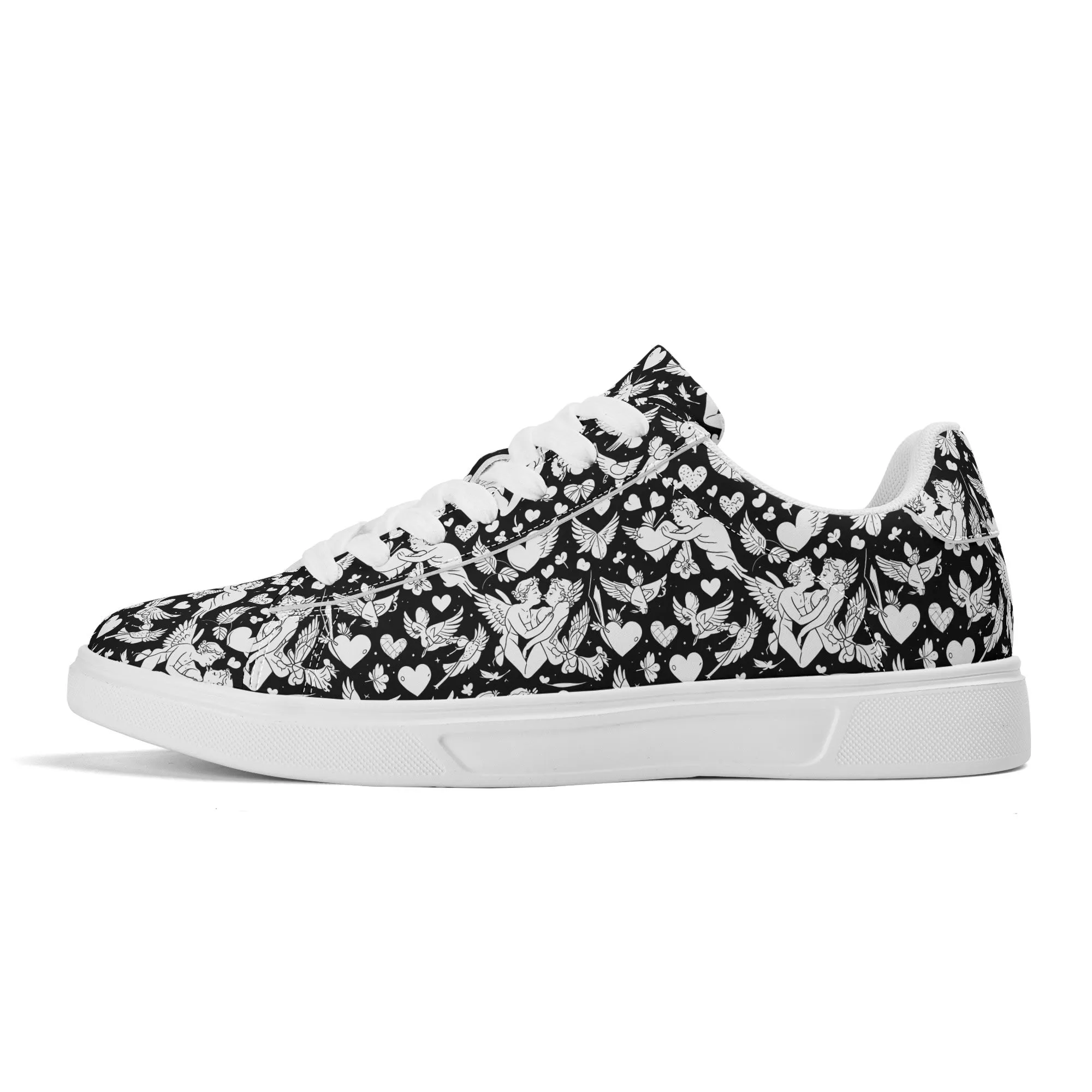 Abstract Love Adult Lightweight Brand Low Top Leather Shoes