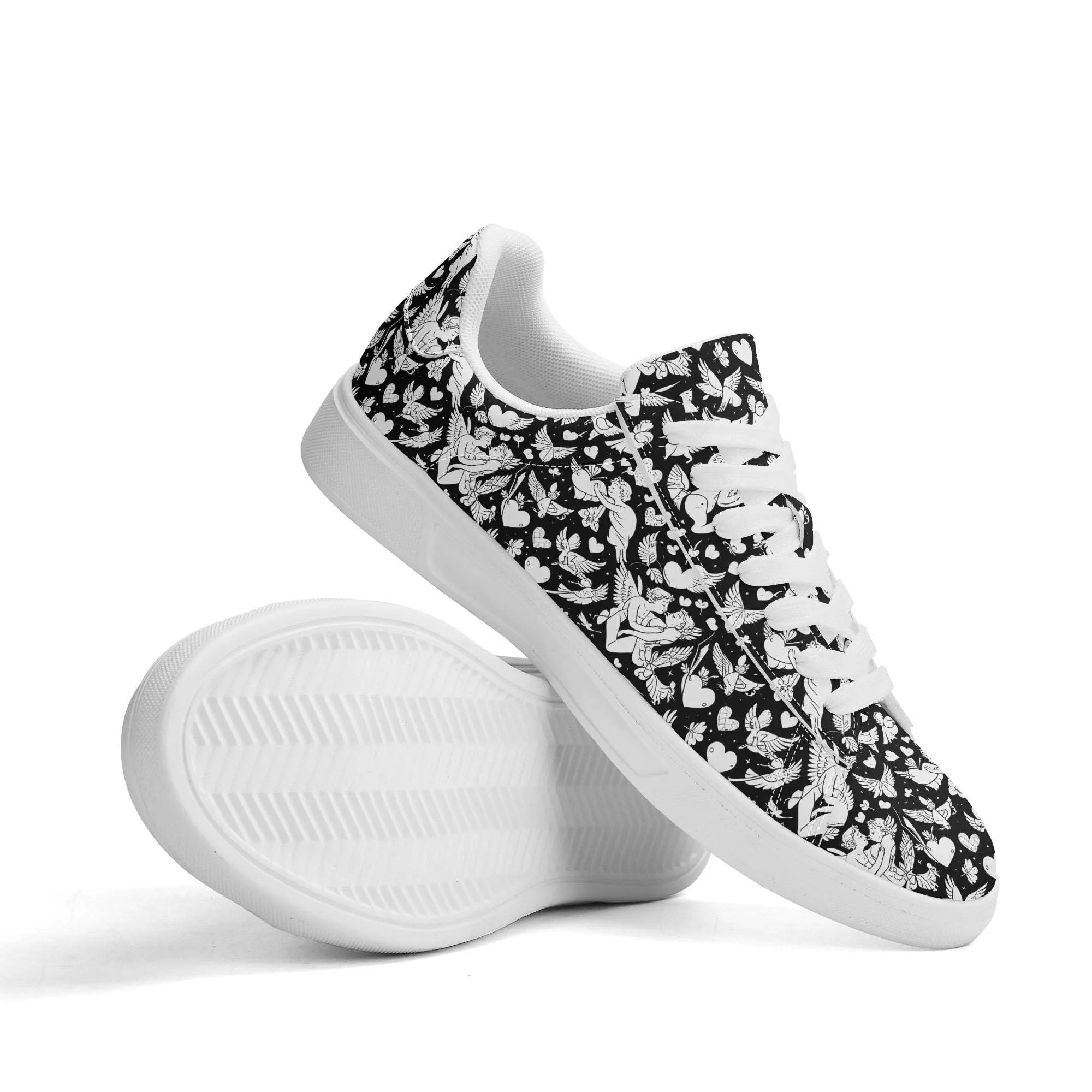 Abstract Love Adult Lightweight Brand Low Top Leather Shoes