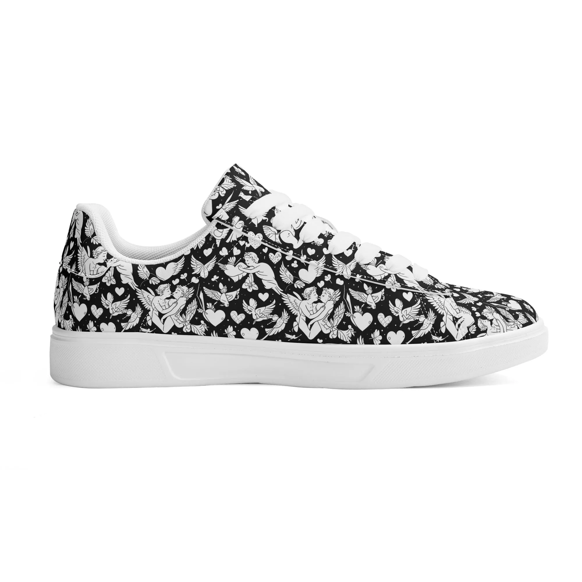 Abstract Love Adult Lightweight Brand Low Top Leather Shoes