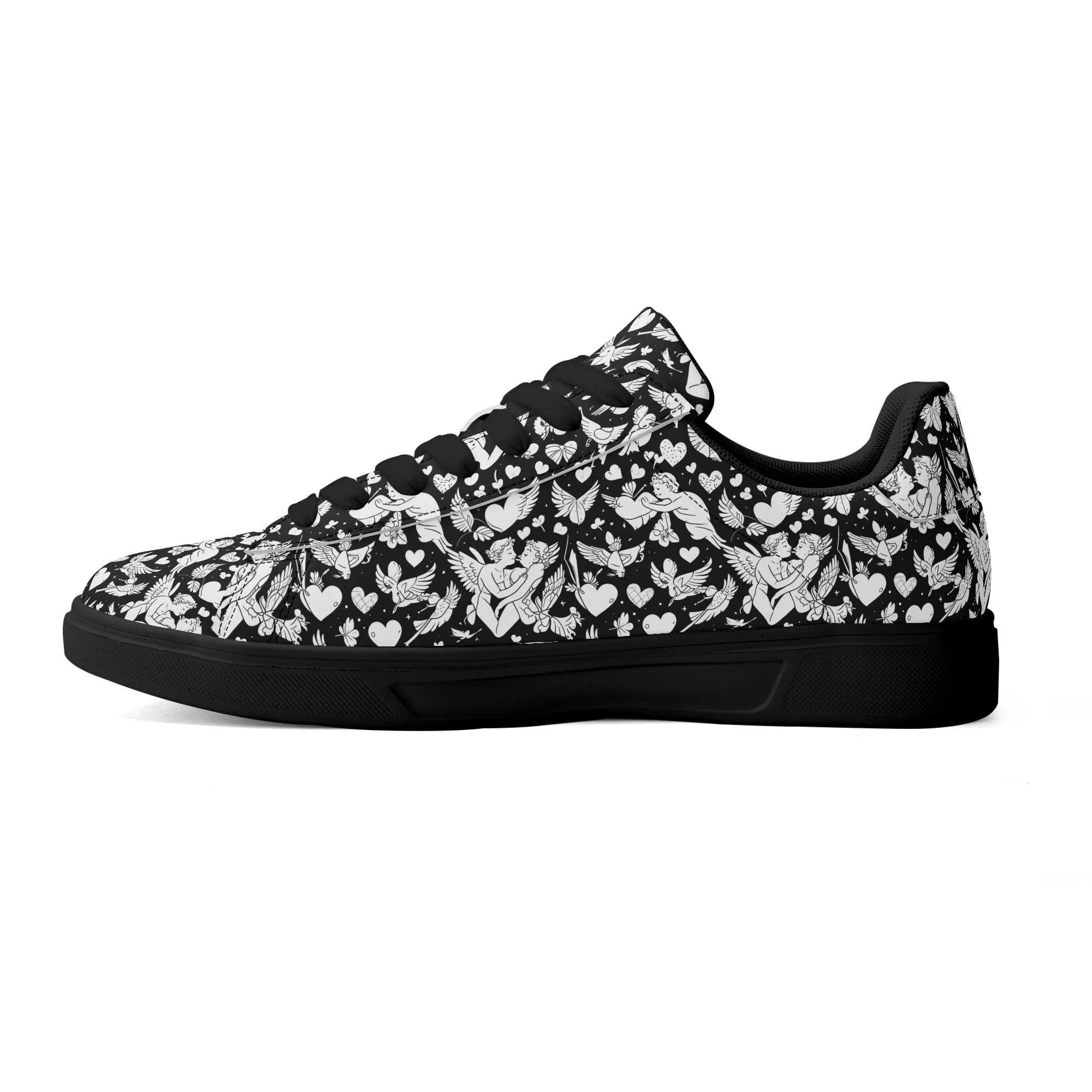 Abstract Love Adult Lightweight Brand Low Top Leather Shoes