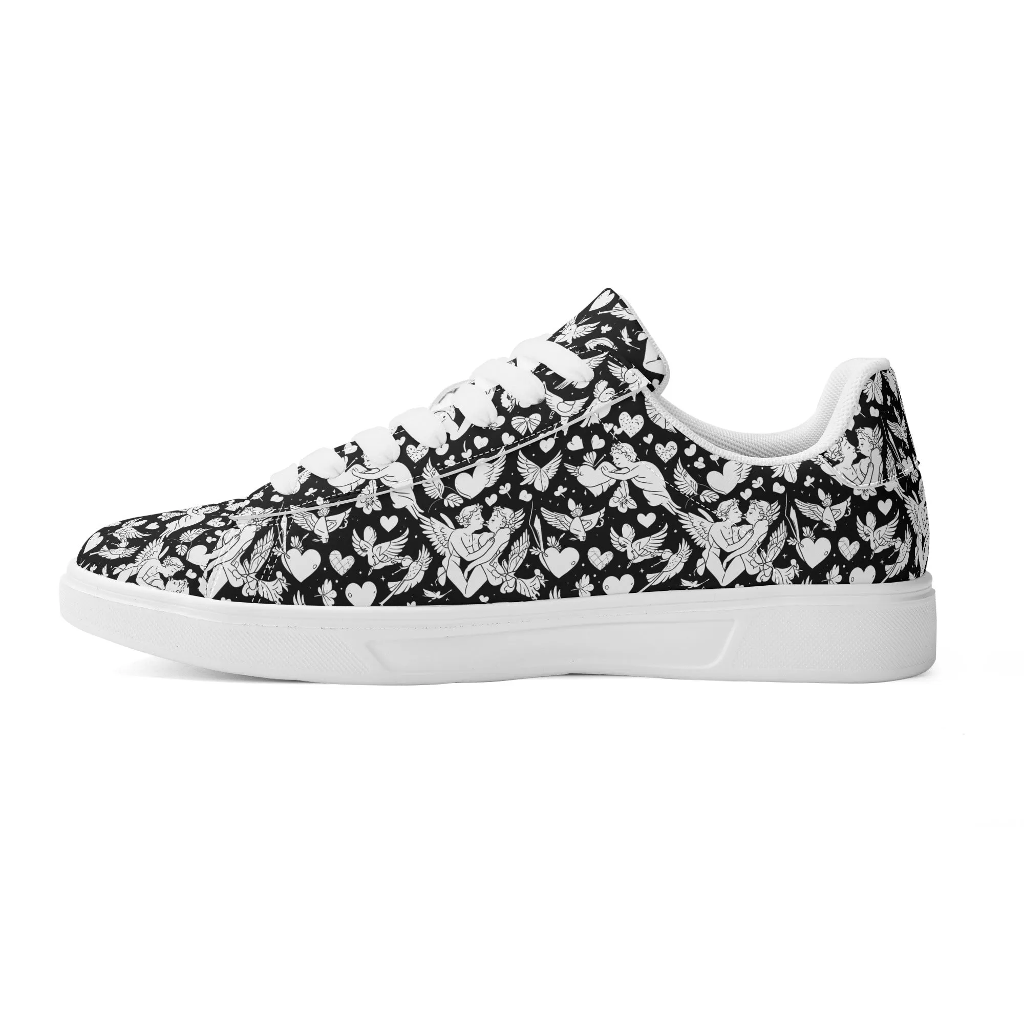 Abstract Love Adult Lightweight Brand Low Top Leather Shoes