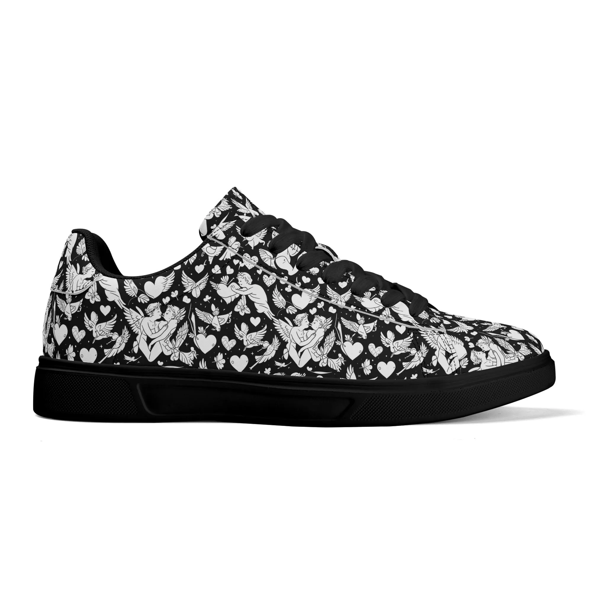 Abstract Love Adult Lightweight Brand Low Top Leather Shoes