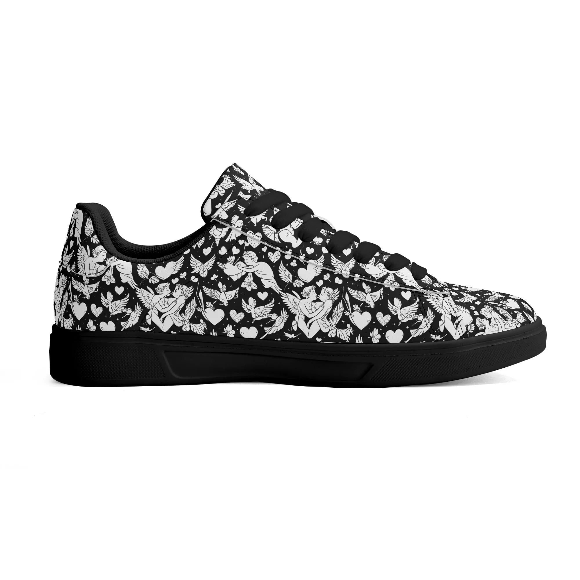 Abstract Love Adult Lightweight Brand Low Top Leather Shoes