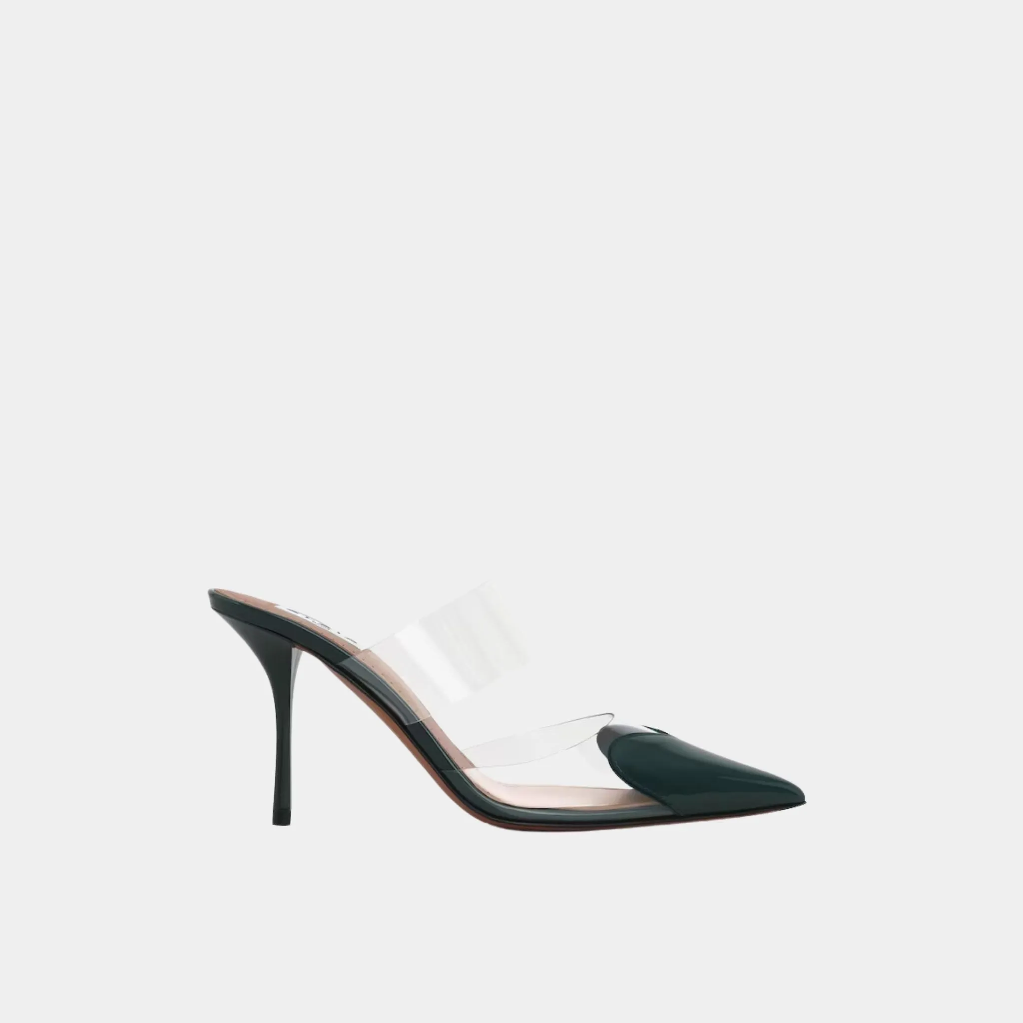 Alaia Le Cœur Mules In Patent Calfskin