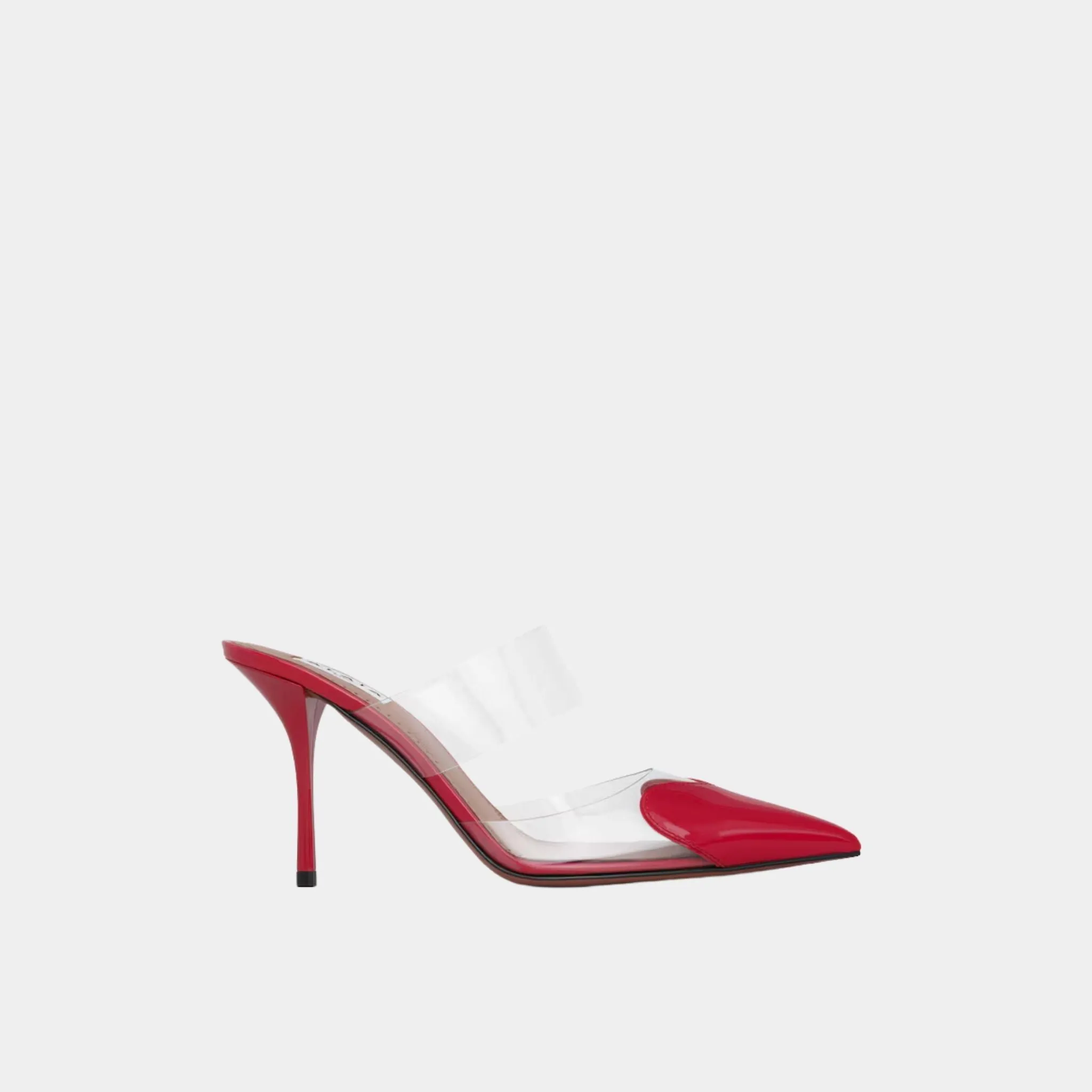 Alaia Le Cœur Mules In Patent Calfskin