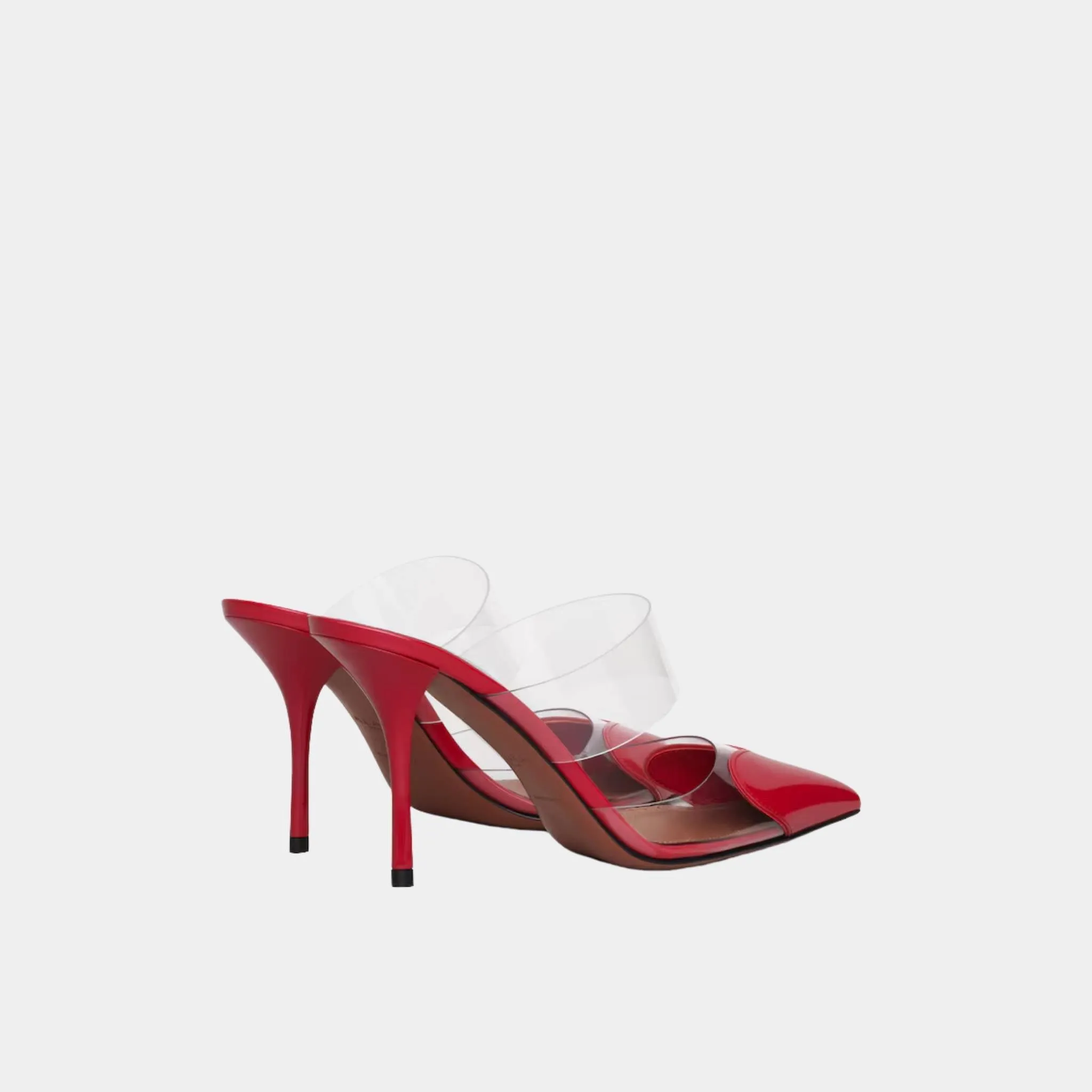 Alaia Le Cœur Mules In Patent Calfskin