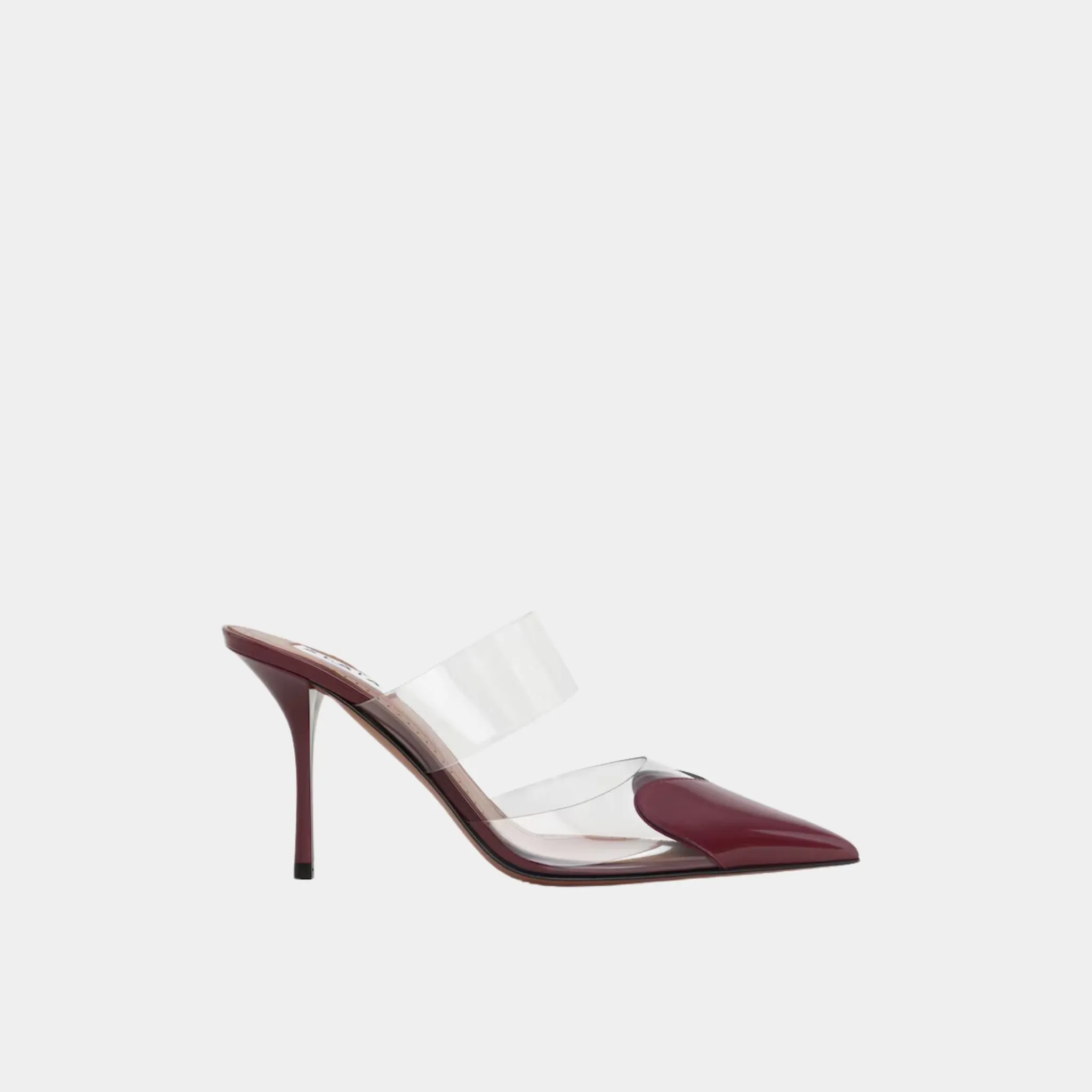 Alaia Le Cœur Mules In Patent Calfskin