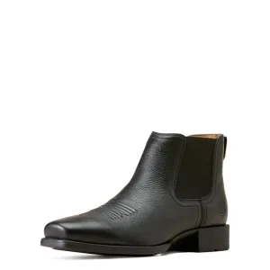 Ariat Booker Ultra Square Toe Boots - Black Deertan