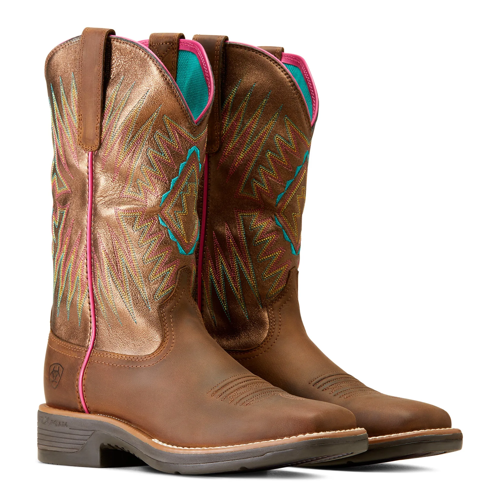 Ariat Ladies Ridgeback Western Distressed Tan Boots 10047059