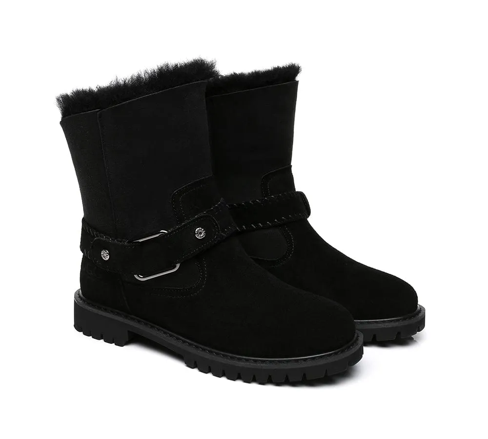 AUSTRALIAN SHEPHERD® UGG Boots Women Sheepskin Wool Mid Calf Sarah