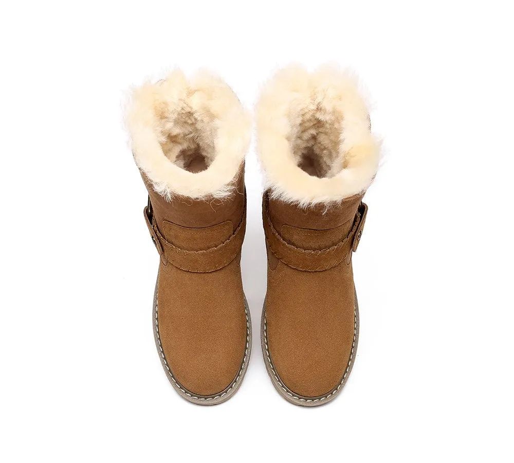 AUSTRALIAN SHEPHERD® UGG Boots Women Sheepskin Wool Mid Calf Sarah