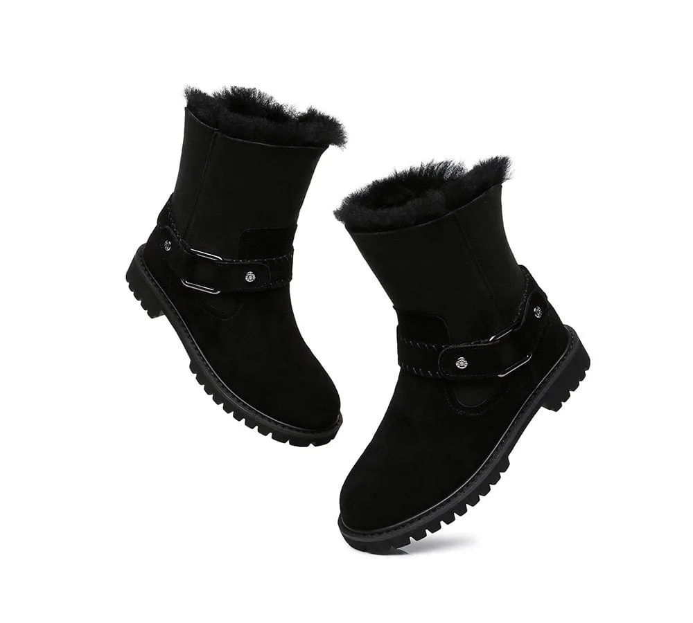 AUSTRALIAN SHEPHERD® UGG Boots Women Sheepskin Wool Mid Calf Sarah