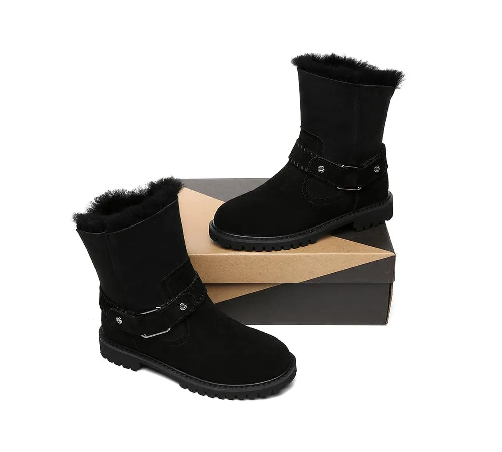 AUSTRALIAN SHEPHERD® UGG Boots Women Sheepskin Wool Mid Calf Sarah