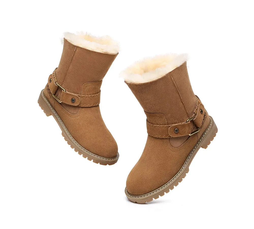 AUSTRALIAN SHEPHERD® UGG Boots Women Sheepskin Wool Mid Calf Sarah