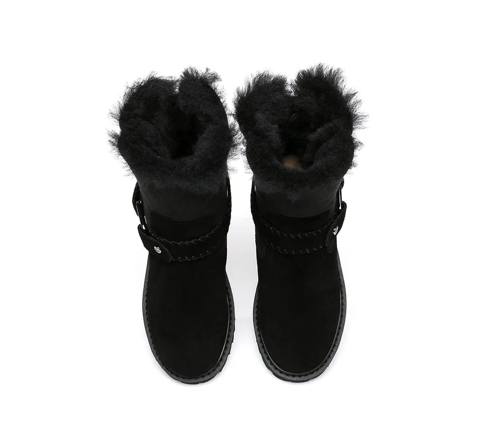 AUSTRALIAN SHEPHERD® UGG Boots Women Sheepskin Wool Mid Calf Sarah