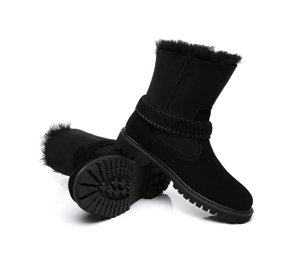 AUSTRALIAN SHEPHERD® UGG Boots Women Sheepskin Wool Mid Calf Sarah