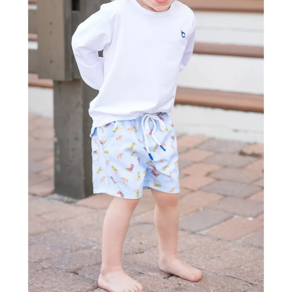 Blue Quail Clothing Company Boys Boots Swim Trunk