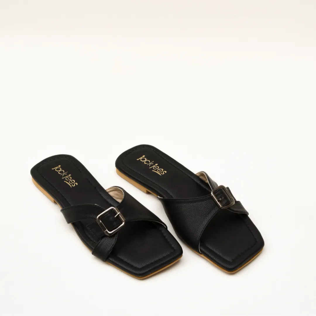 Buckle Flats Black
