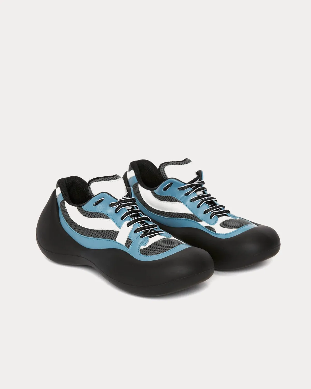 Bumper-Hike Blue / White / Black Low Top Sneakers