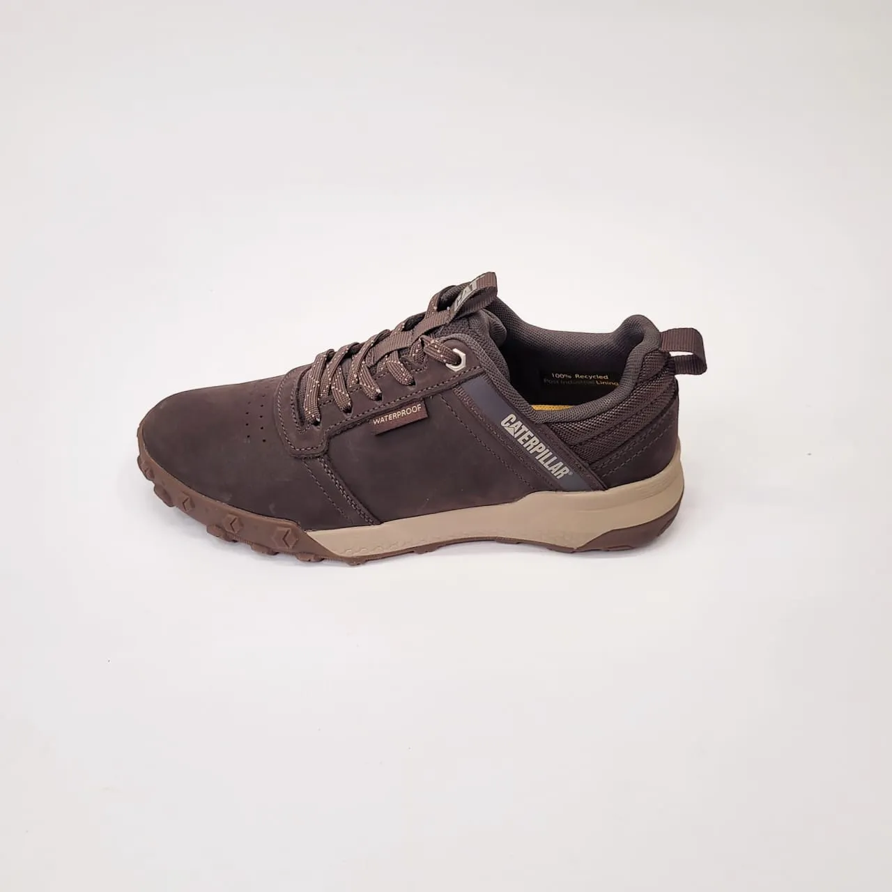 Caterpillar leather brown lace up