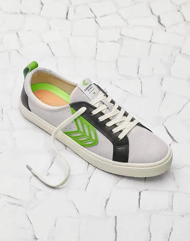 CATIBA Low Ice/Green Suede Sneaker Women