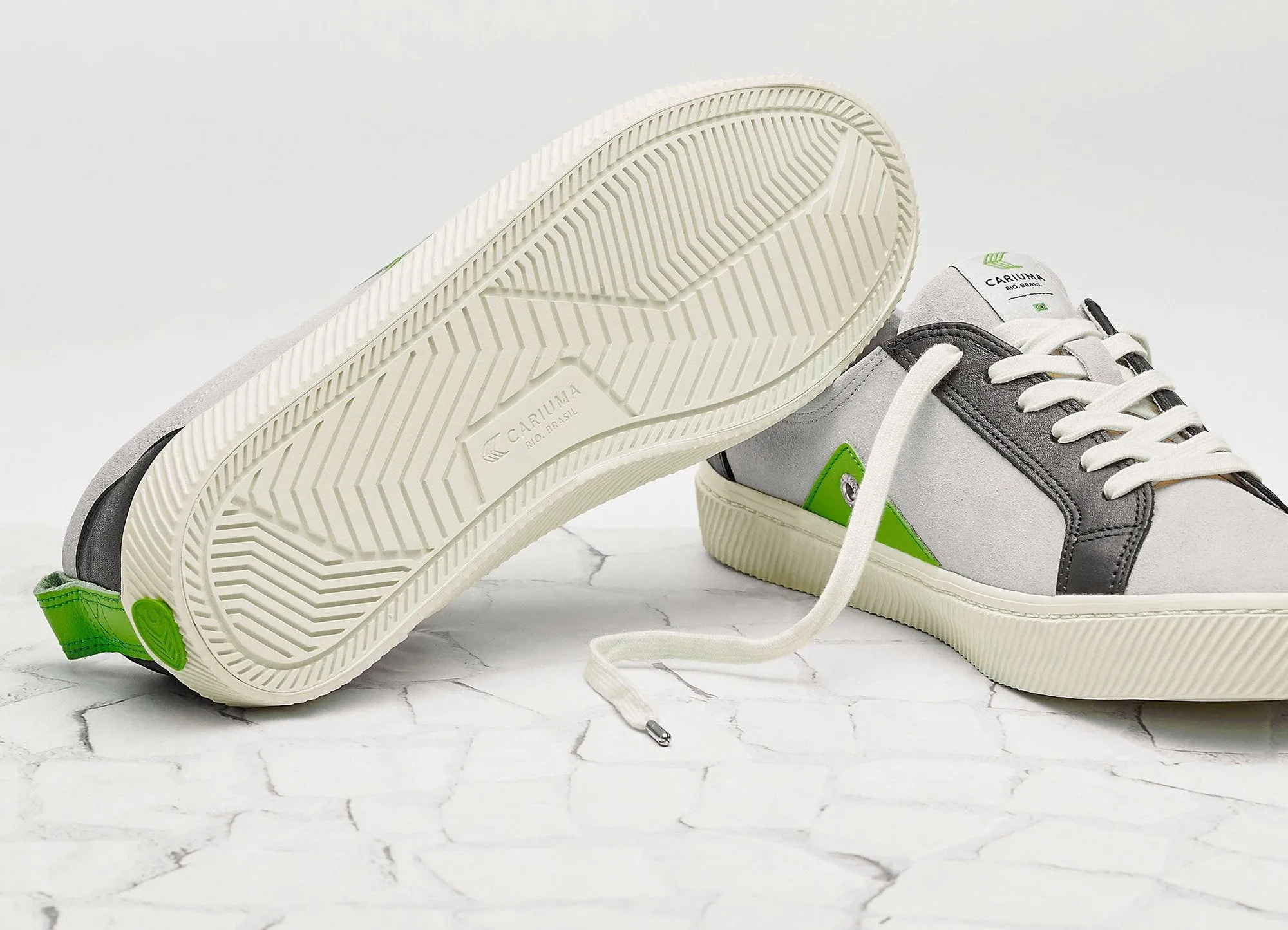 CATIBA Low Ice/Green Suede Sneaker Women
