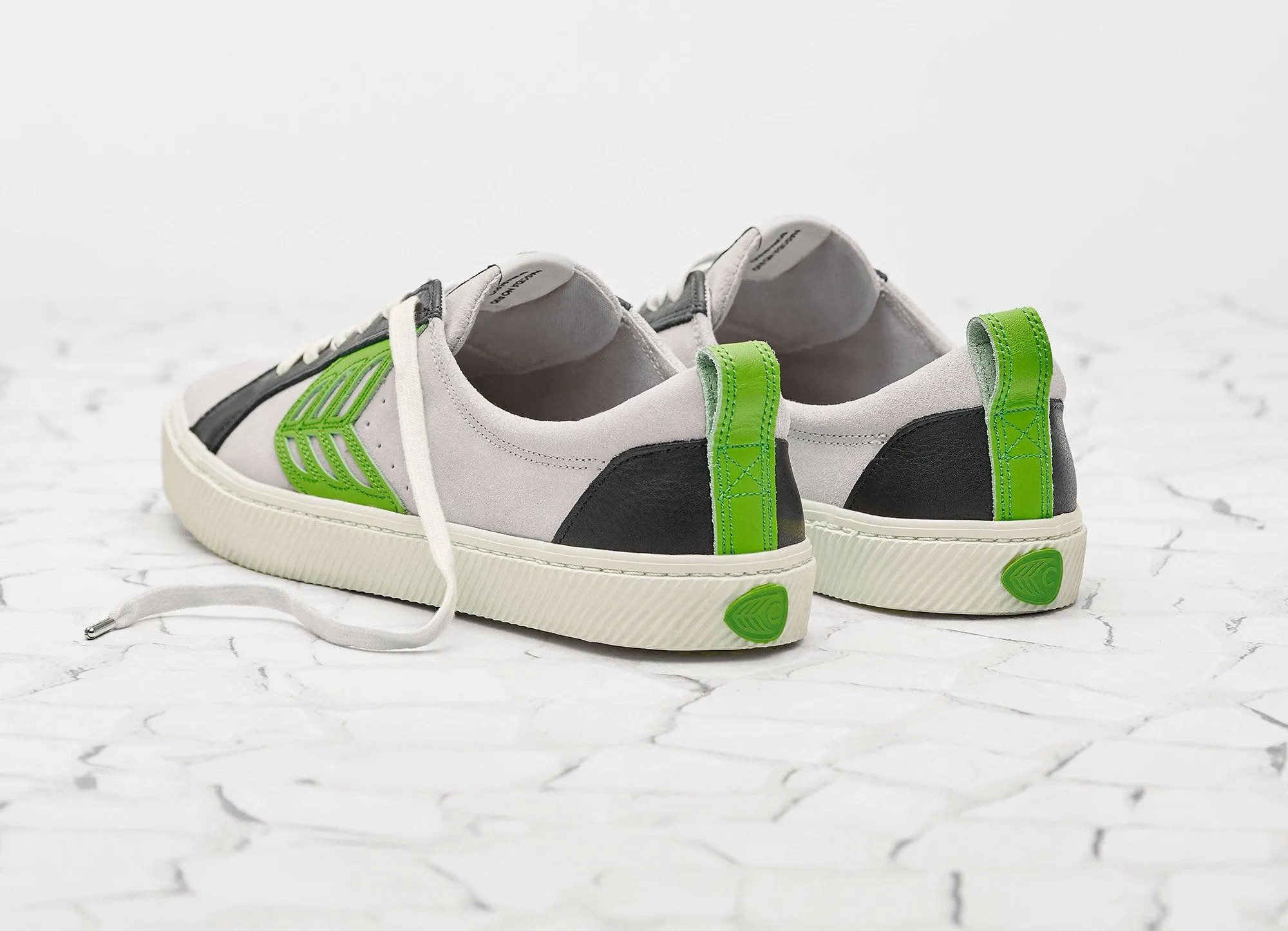 CATIBA Low Ice/Green Suede Sneaker Women