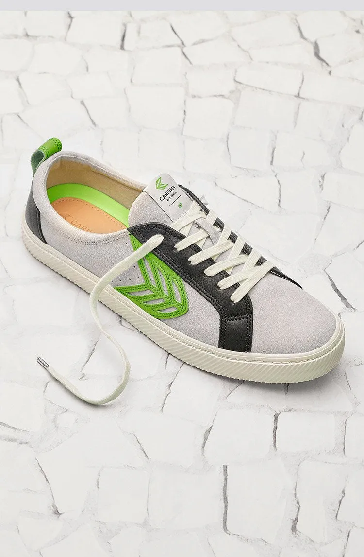 CATIBA Low Ice/Green Suede Sneaker Women