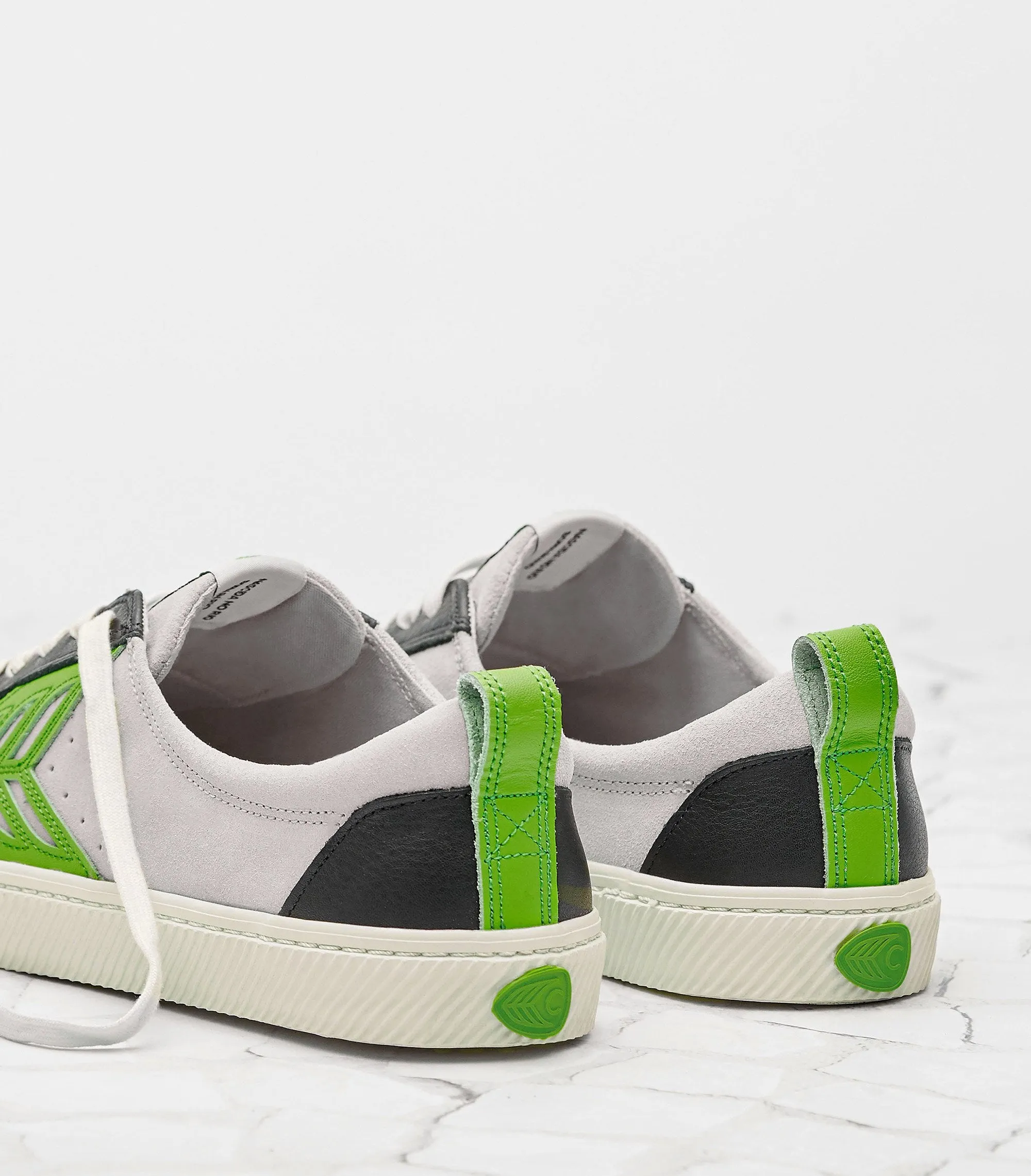 CATIBA Low Ice/Green Suede Sneaker Women
