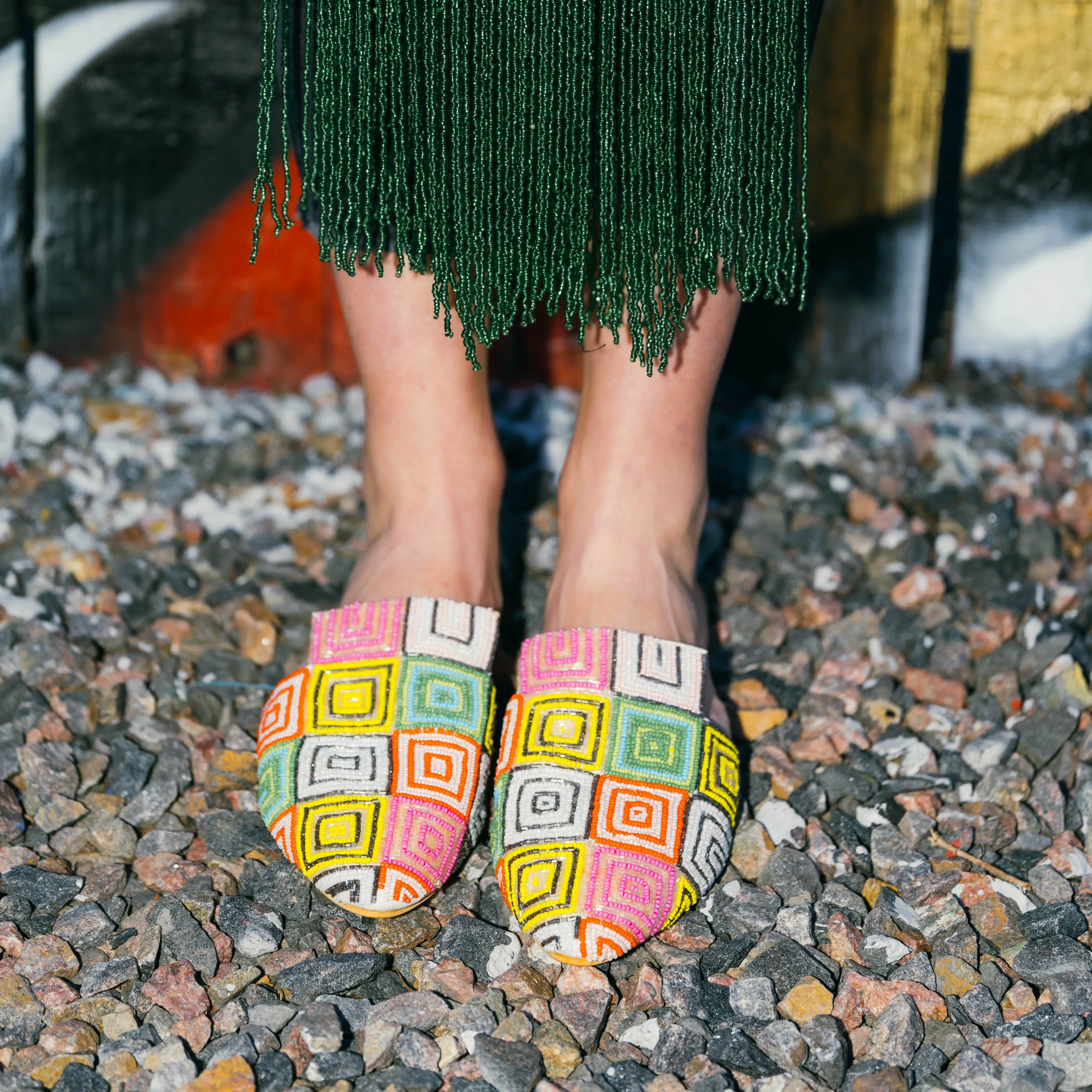 Color Box Flats - Mule Shoes