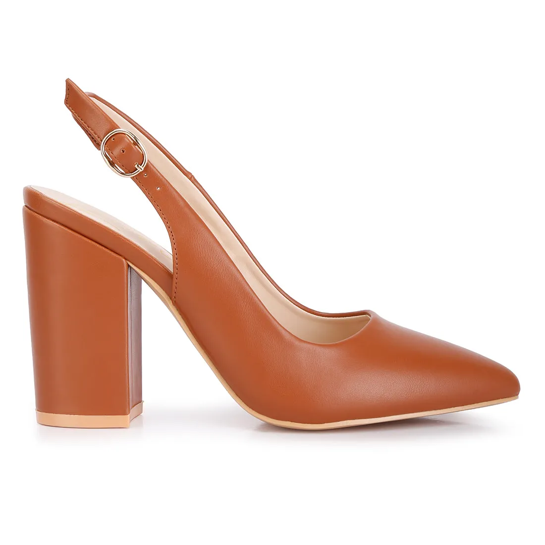 Creidne Block Heel Pointed Toe Sandals