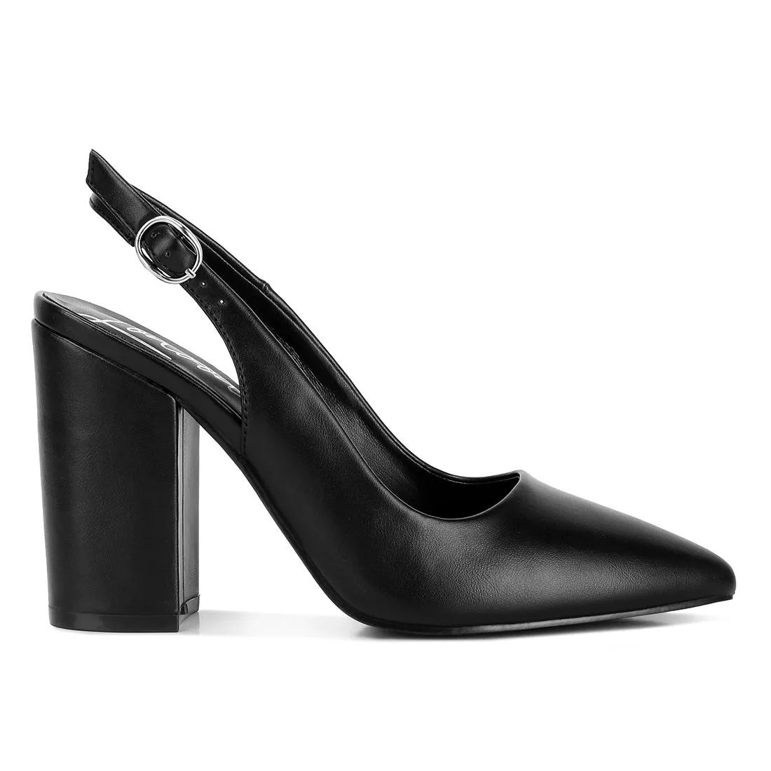 Creidne Block Heel Pointed Toe Sandals