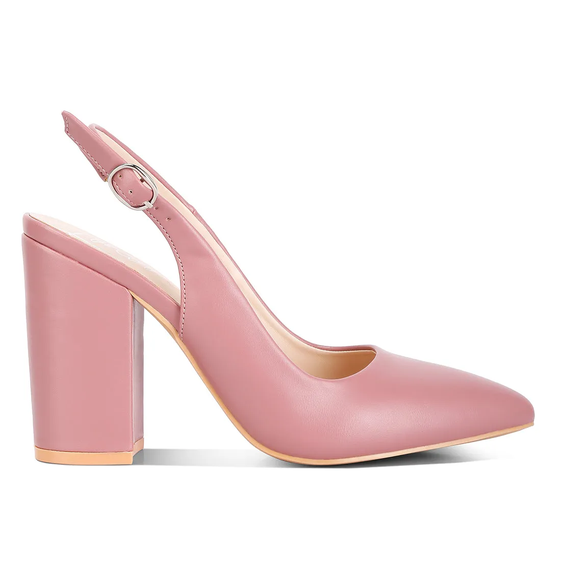 Creidne Block Heel Pointed Toe Sandals