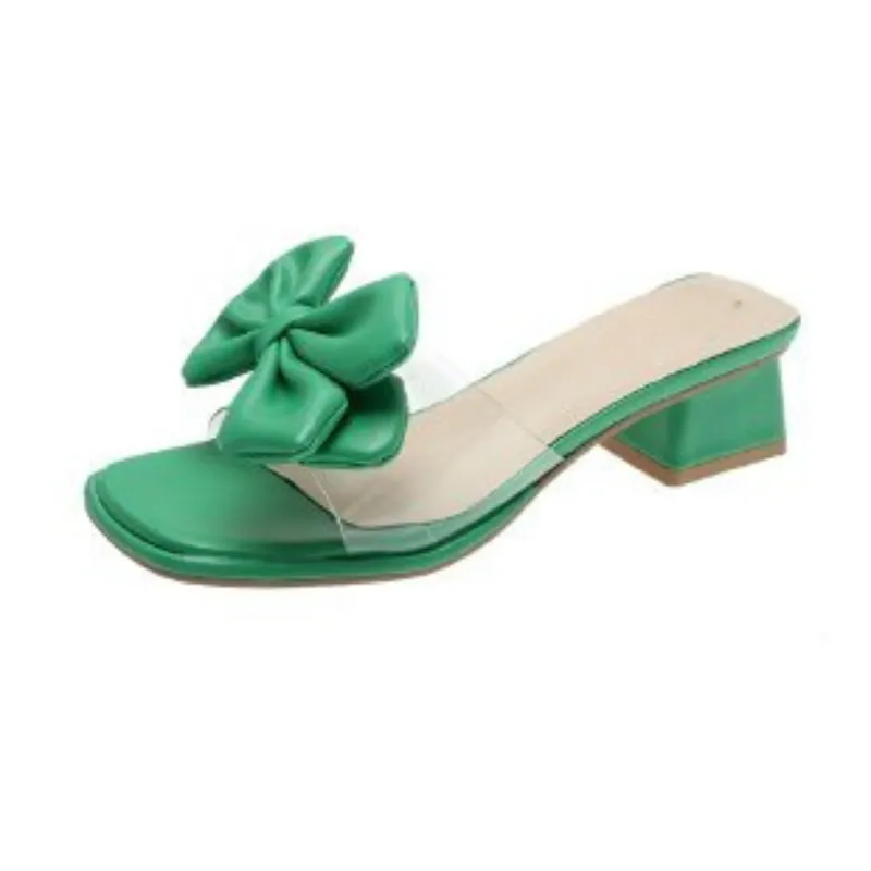 Cute Bow Styled Heel Sandals
