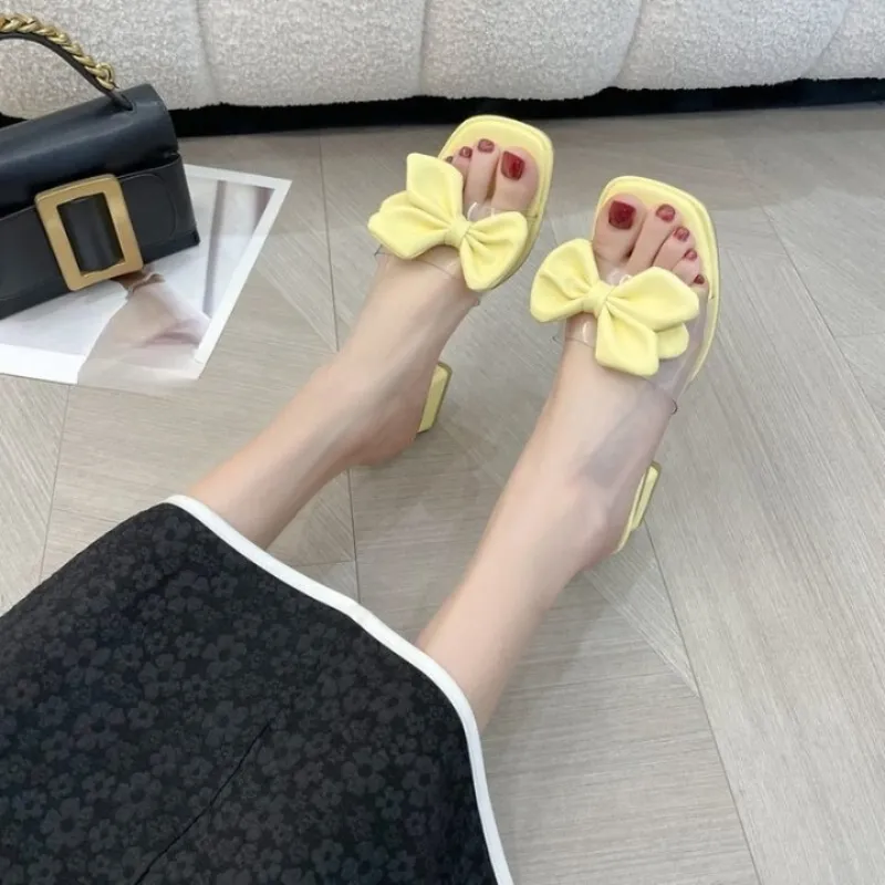 Cute Bow Styled Heel Sandals
