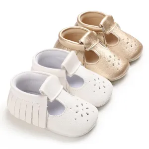 Daily Round Toe Solid Velcro Baby Shoes Children's clothing wholesale