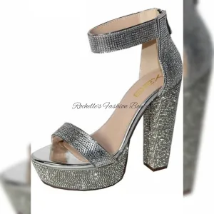 DATIA-1N-SM RHINESTONE SILVER SANDEL