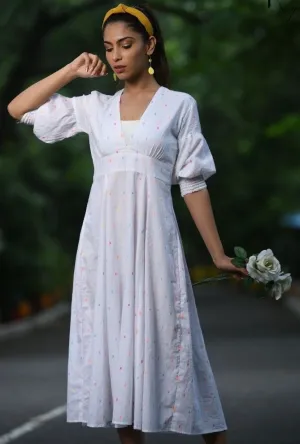 Deep V-Neck Dress By Sayuri.