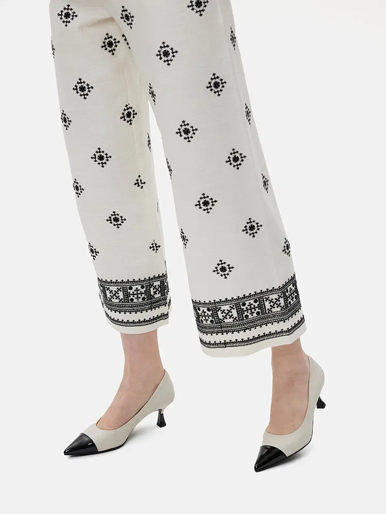 Eleanor Quilted Toe Cap Heels