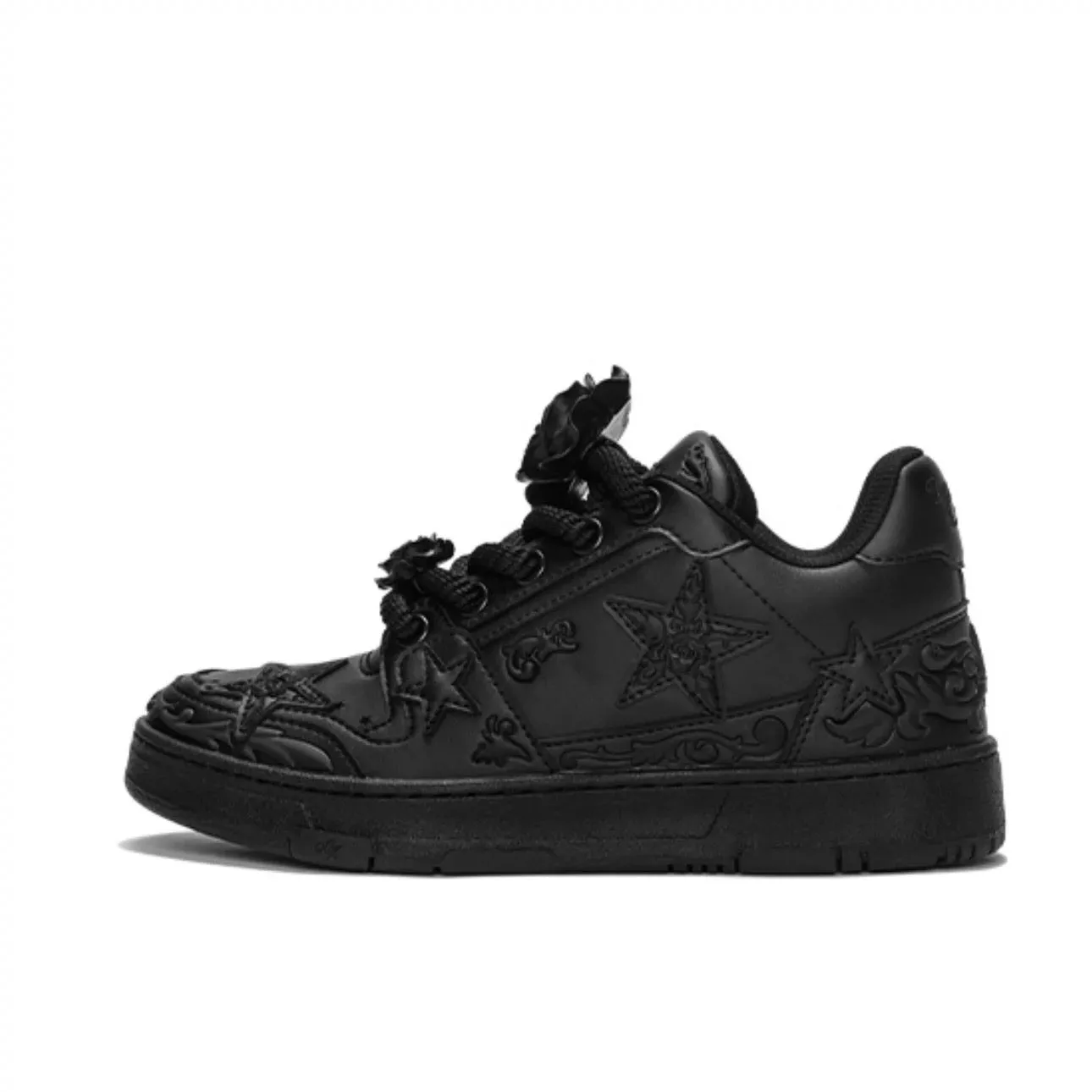 Embossed Art Inspired Sneakers Black