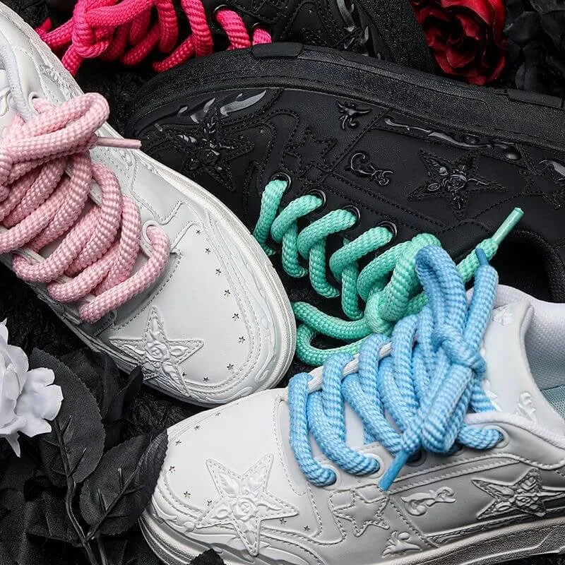 Embossed Art Inspired Sneakers Black
