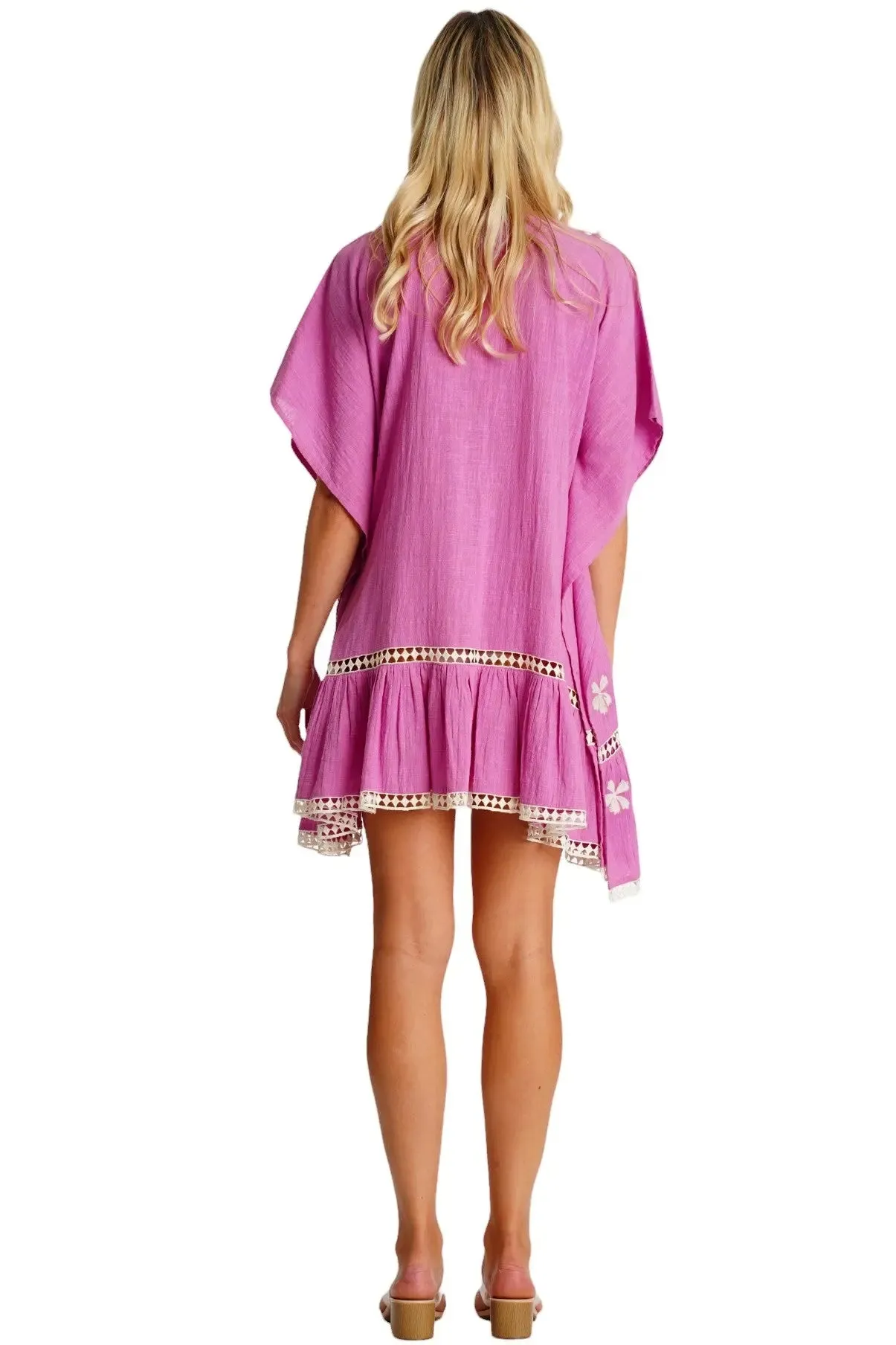 Embroidered Cover Up Caftan