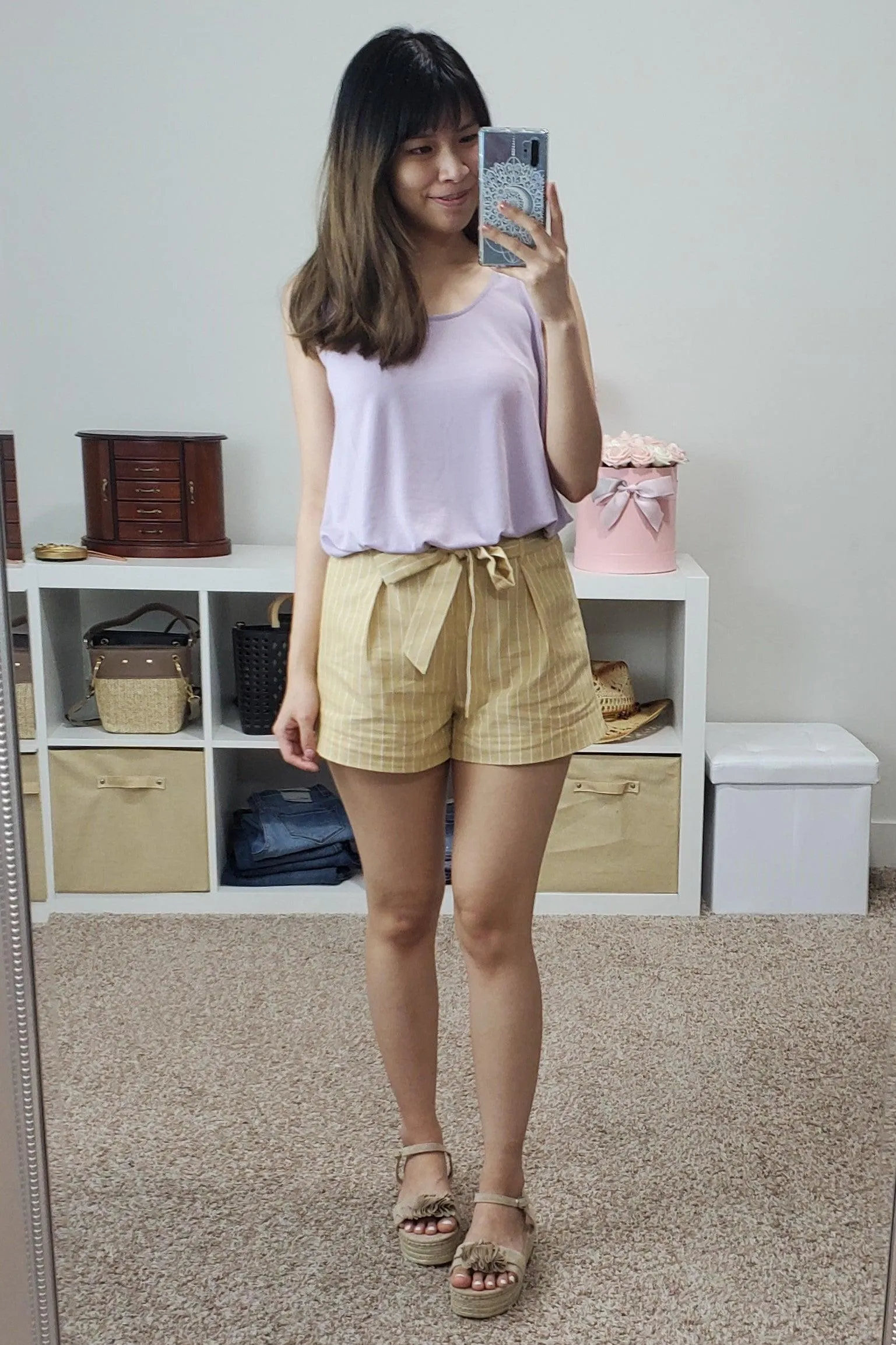 FINAL SALE - Taupe Ruffle Espadrille Sandal