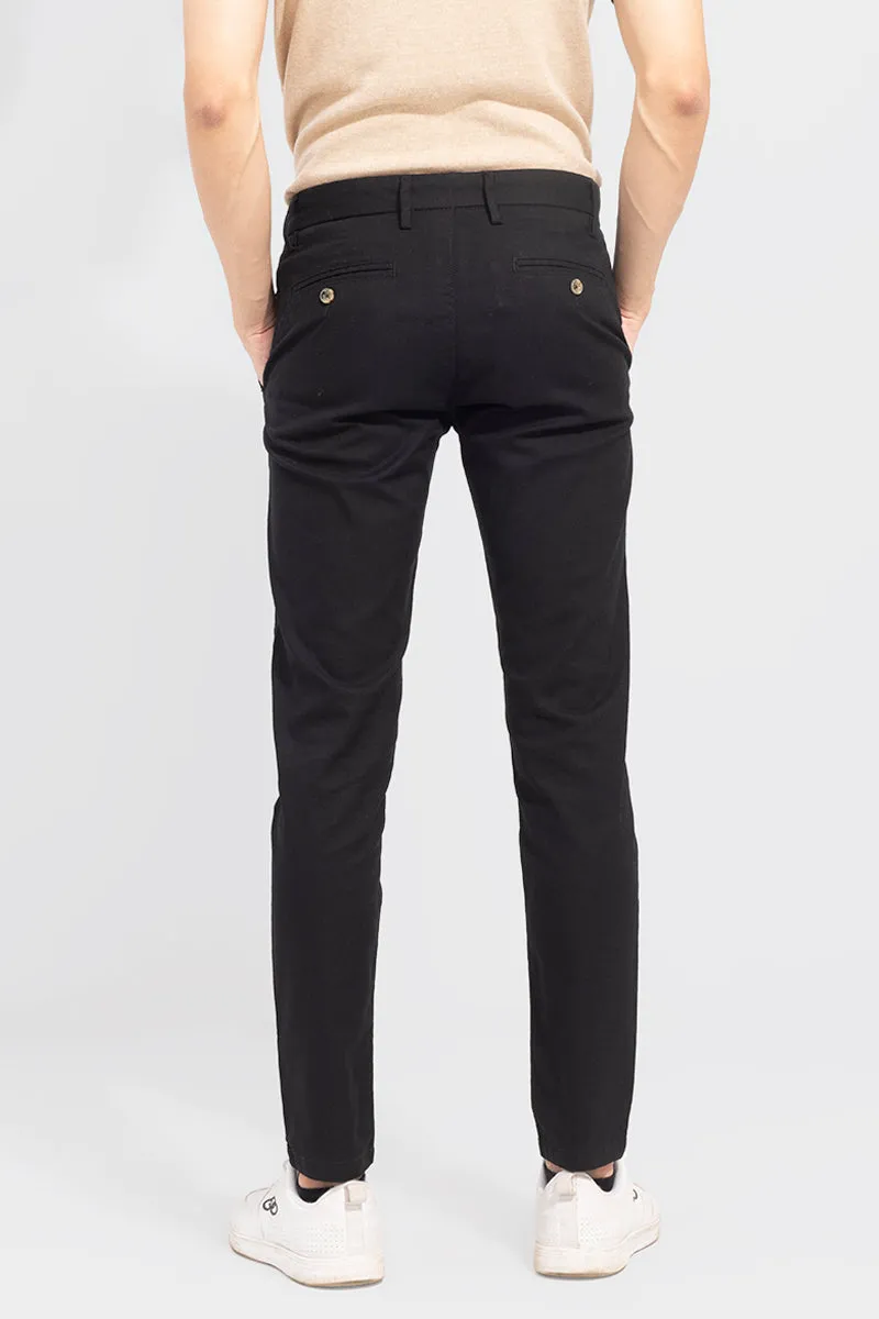 Fine Black Linen Pant